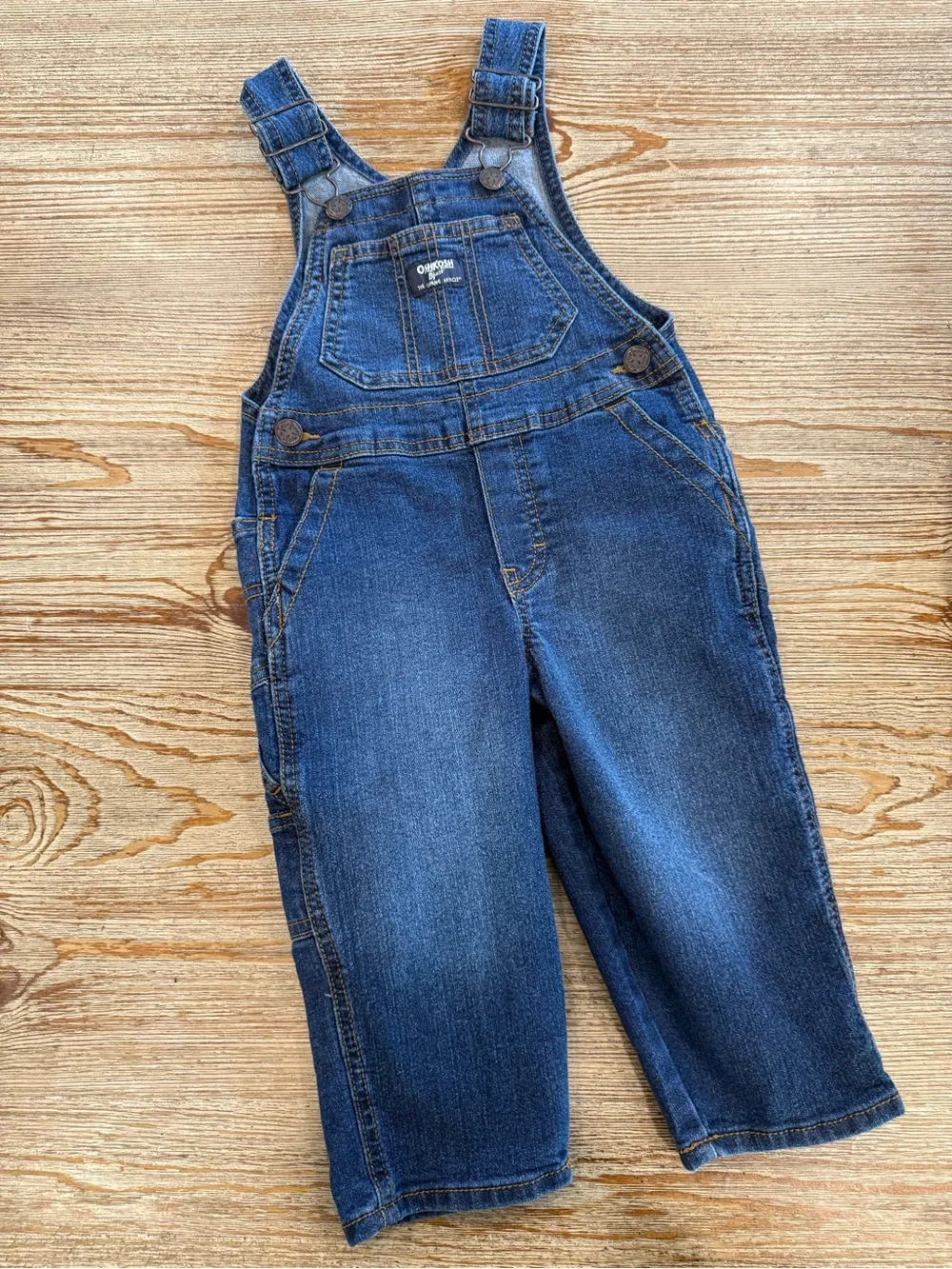 OshKosh B'gosh Dark Blue Denim Overalls for Kids